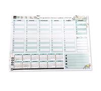 Planificador Semanal Sin Fechas A3 Semana Vista con 60 Semanas para Poner Notas Weekly Planner Diseño Exclusivo para tener tus Notas Ordenadas (A3)