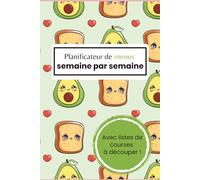 Planificateur de menus: Un joli carnet pour planifier tous vos menus de la semaine !