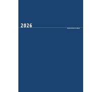 Planificateur de semaine 2026: Carnet de notes / Agenda personnel ou Liste des tâches, Bleu foncé (53 semaines), Format XXL