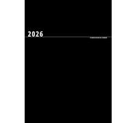 Planificateur de semaine 2026: Carnet de notes / Agenda personnel ou Liste des tâches, Noir classique (53 semaines), Format XXL