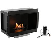 Planika Senso Fireplace - Quemador Automático de Bioetanol - Pozo de Fuego Interior - Fuego de Etanol de Biocombustible Interior - Chimenea de Bioetanol Interior - Fuego de Bioetanol Interior