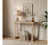Plank+Beam Mesa consola de madera maciza, 36 pulgadas, mesa de sofá, mesa de entrada estrecha para pasillo, detrás del sofá, sala de estar, vestíbulo, fácil montaje, color rubio