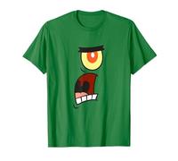 Plankton Yelling Big Face Easy Costume Funny Cartoon Camiseta