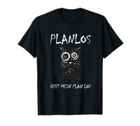 Planlos va mi plan gato motivación pereza Camiseta