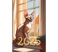Planner 2025, 2026, 2027, 2028, 2029, 2030 Devon Rex: 378-page Calendar for every day of the year, including every hour with extra montly and yearly page with cats Devon Rex