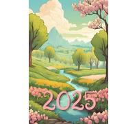 Planner 2025, 2026, 2027, 2028, 2029, 2030 Spring: 378-page Calendar for every day of the year, including every hour with extra montly and yearly page with Spring