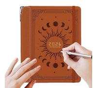 Planner 2026 - Organizador de calendario de inglés para citas, reuniones con función de seguimiento de objetivos, agenda del cuaderno para Uso en el hogar de Office School College, Journa