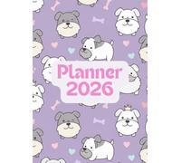 Planner 2026 Perritos Schnauzer: Organización Total, Hábitos, Finanzas y Metas del Año. Comienza 2026 rodeada de fantasía y motivación.