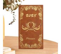 Planner - Agenda | Cuaderno | A6 Daily Planner Plan Book 2025 Agenda Escritura Libro Academic Planner, Weekly And Monthly Planner With Dot Grid & Hourly Schedule for Organized Planning