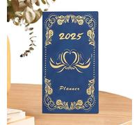 Planner - Agenda | Cuaderno | A6 Daily Planner Plan Book 2025 Agenda Escritura Libro Academic Planner, Weekly And Monthly Planner With Dot Grid & Hourly Schedule for Organized Planning