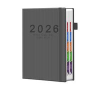 Planner Notebook 2026, Work Record Diary Tabs, Notes Pad 2026 with Durable Binding, Organizer Notebook with Easy To Use Layout, Planner for To-Do List Appointments, For Home School Office Classroom