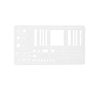 Planner Stencil Set for Journaling - Multifunctional Template with Alphabet Shapes Icons, Tracing Guide for Dotted Notebook Scrapbook | Organizing Tool for Office School Home