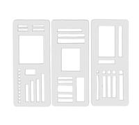 Planner Stencils, Record Template, Bullet Guide Creative Aid Journal Helper Layout Tool, Drawing Stencils for Pencils Markers Gel Pens Highlighters Kids Adults Teens 5.12x1.97x0.04 Inches