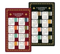 Planner Sticker Tabs - Calendar Label Set, Monthly Index Markers, Daily Date Kit | Home Office School Planning Scheduling Organization Routine Management, Scrapbook Notebook Journal Decoration Usage