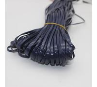 Plano CordóN De Piel Correa de Cuero PU Trenzada Multicolor, 10M, 2/3/4mm Ancho, cordón Plano, Cuerda DIY, Collar, Pulsera, Accesorios for Hacer Joyas para Joyería(P,2mm)