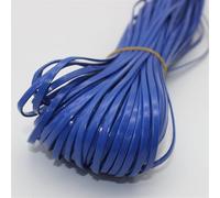 Plano CordóN De Piel Correa de Cuero PU Trenzada Multicolor, 10M, 2/3/4mm Ancho, cordón Plano, Cuerda DIY, Collar, Pulsera, Accesorios for Hacer Joyas para Joyería(O,3mm)