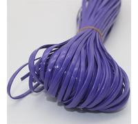 Plano CordóN De Piel Correa de Cuero PU Trenzada Multicolor, 10M, 2/3/4mm Ancho, cordón Plano, Cuerda DIY, Collar, Pulsera, Accesorios for Hacer Joyas para Joyería(J,2mm)