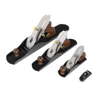 Plano de bloque, cepillado madera, plano carpintería Biselado acero al carbono Mini cepilladora manual empuje Recorte Herramientas Mano(455mm)