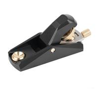 Plano de bloques para carpintería, cepillo portátil de bloque de ángulo bajo con boca ajustable para alisar madera y acabado de bordes en espacios reducidos (A)