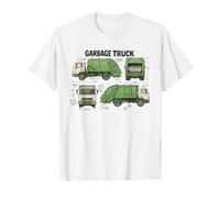 Plano de camión de Basura Reciclaje Día Separación de residuos de Basura Camiseta