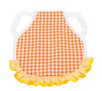 Plano de chaleco de pollo delantal de protección de aves de corral con encaje elástico para la ropa de pollo protector (Amarillo)