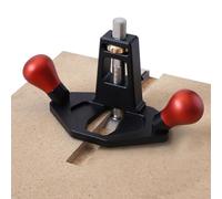 Plano de enrutador de mano con tope de profundidad y profundidad de ajuste rápido para carpintería, cuerpo de aleación de aluminio y hoja de acero de alta velocidad para ranuras, mortajas, rebetes,(b)