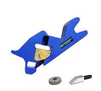 Plano de hombro, plano de lijado, herramienta de aplanamiento de 45 grados con localizador auxiliar | Herramientas profesionales para carpintería, eliminación de esquinas para principiantes