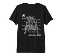 Plano de la cápsula Lunar de la misión Apolo Americana Camiseta Premium