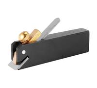 Plano de mano universal de banco ajustable, Mini Pull Linear Hand Planer Wood Tool Metal Black 75x12x20mm