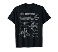 Plano del avión Estadounidense B-52 Stratofortress Camiseta
