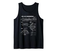 Plano del avión Estadounidense B-52 Stratofortress Camiseta sin Mangas
