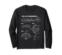Plano del avión Estadounidense B-52 Stratofortress Manga Larga