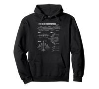 Plano del avión Estadounidense B-52 Stratofortress Sudadera con Capucha