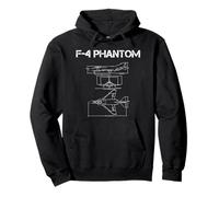 Plano del F-4 Phantom Mcdonnell Douglas F4 Sudadera con Capucha