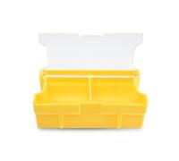 Plano Edge Terminal Medium Hook Retainer Box, Yellow, 2-Pack, Includes Hook Retainer Tackle Tray, Fishing Storage