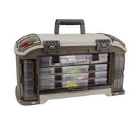 PLANO Guide Series Angled Tackle System 3700, Organizador aparejos pesca, piezas pequeñas, bandejas extraíbles, pesca, abalorios, escuela, suministros oficina, materiales artesanía