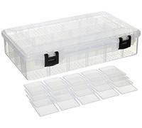 PLANO Hydro-Flo StowAway, Caja aparejos pesca en agua salada, Divisores extraíbles, bandeja aparejos para crankbaits, softbaits, anzuelos y otros equipos pesca