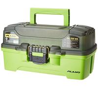 PLANO One Tray Tackle Box; Caja Organizador de Pesca para Cebos Duros, Señuelos y Accesorios, Caja de Almacenaje Todo en Uno, Unisex, Verde Brillante, Óptimo para Infantil