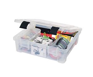 PLANO ProLatch,Caja de almacenamiento xXL, Caja de pesca, Caja de plástico, Caja organizadora de almacenamiento de plástico con separadores extraíbles,