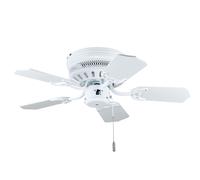 Plano Ventilador de Techo Con Cordón Liane 75CM Blanco Cuarto Estar Estrecho