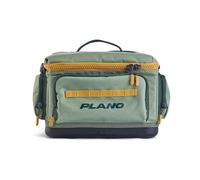 Plano Weekend 3600 - Bolsa de Aparejos de Pesca de vanguardia, Base Impermeable Moldeada, Amplio Almacenamiento, Fundas de Herramientas troqueladas, Puntos de fijación de Cadena de Margaritas, Verde