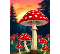 Plant 30 Piece Jigsaw Puzzles for Adults, Colourful, Challenging & Brainteasing Adult Puzzles 30 Pieces Red Mushroom, Fun jigsaws for The Whole Family 10x8 Inch