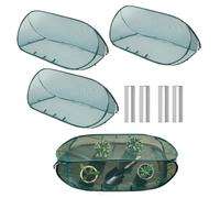 Plant Cover Mesh Tents 4Pcs - Foldable Garden Protection Net Tent Animal Barrier Mesh, Pop-Up Plant Tent for Garden Protection, Covers Vegetables, Fruits, Flowers, Greenhouse, Nursery, Tomato & Bluebe