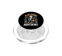 Plant Daddy Keeps Em Wet Funny Skeleton Daying PopSockets PopGrip para MagSafe