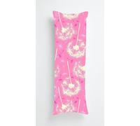 Plant Dandelion Body Pillow Case Cover 50x135cm, Long Backrest Cushion Pillow Protector with Zipper, Decorative Bedding Pillowcase, Soft Body Pillow Cover for Couch Bedroom Pink