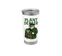 Plant Dealer Divertido Amantes Plantas Jardinería Urbana Vaso térmico de acero inoxidable de doble pared
