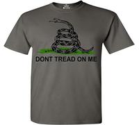 Plant drink Don't Tread On Me T Shirt Gadsden Grey 3XL