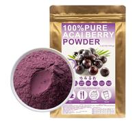 Plant Gift 100% Freeze-Dried Acai Powder 100/3.52oz, 100G de pulpa de bayas brasileñas puras, muy adecuado para cuencos de bayas brasileñas, yogur, batidos, etc., crudos, a granel