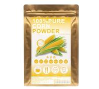 Plant Gift 100% Pure Corn Powder 玉米粉 Polvo natural, excelente sabor para bebidas, batidos, yogur, horneado, galletas, pasteles y bebidas, polvo no GM, sin relleno, sin aditivos 100g / 3.25oz