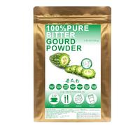 Plant Gift 100% Puro Polvo de Melón Amargo 苦瓜粉, Para Bebidas 100g/3.25oz | Natural. Sin rellenos, sin aditivos. Molido fino, sabor ligeramente amargo. Also: Balsam Pear Powder.
